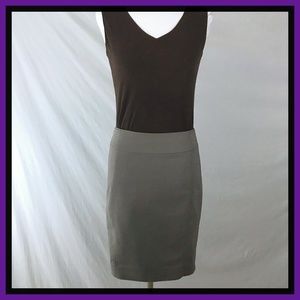 H&M Taupe Grey High Waisted Pencil Skirt